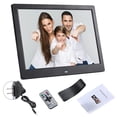 thumbnail image 1 of Marco de fotos Digital de 12 pulgadas, reproductor de vídeo con imagen inteligente electrónico estándar de EE. UU., Control remoto, reproduce vídeo por USB, 1 of 8