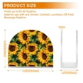 thumbnail image 3 of Sunflowers Acrylic Napkin Holder Clear Paper Tissue Dispenser Kitchen Dining Room Bathroom Party Hotel, 3 of 8
