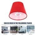 thumbnail image 2 of Phlegsive Red Fabric Lampshade for Table/Chandelier/Wall/Floor/Pendant Lights, 2 of 6