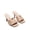 NUDE-PU, variant on Women’s High Stilettos Heels Mules Open Square Toe Slip On Comfort Sexy Dress Pumps Sandals Evening Party Prom Dance Shoes