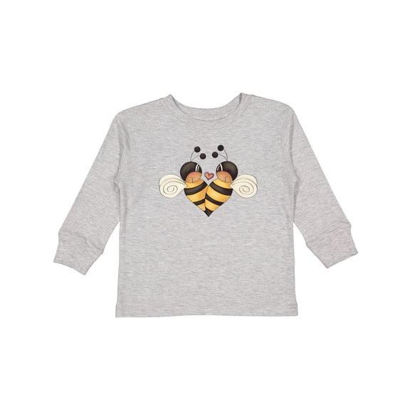 Inktastic Valentine's Day Bumble Bees Boys Long Sleeve Toddler T-Shirt