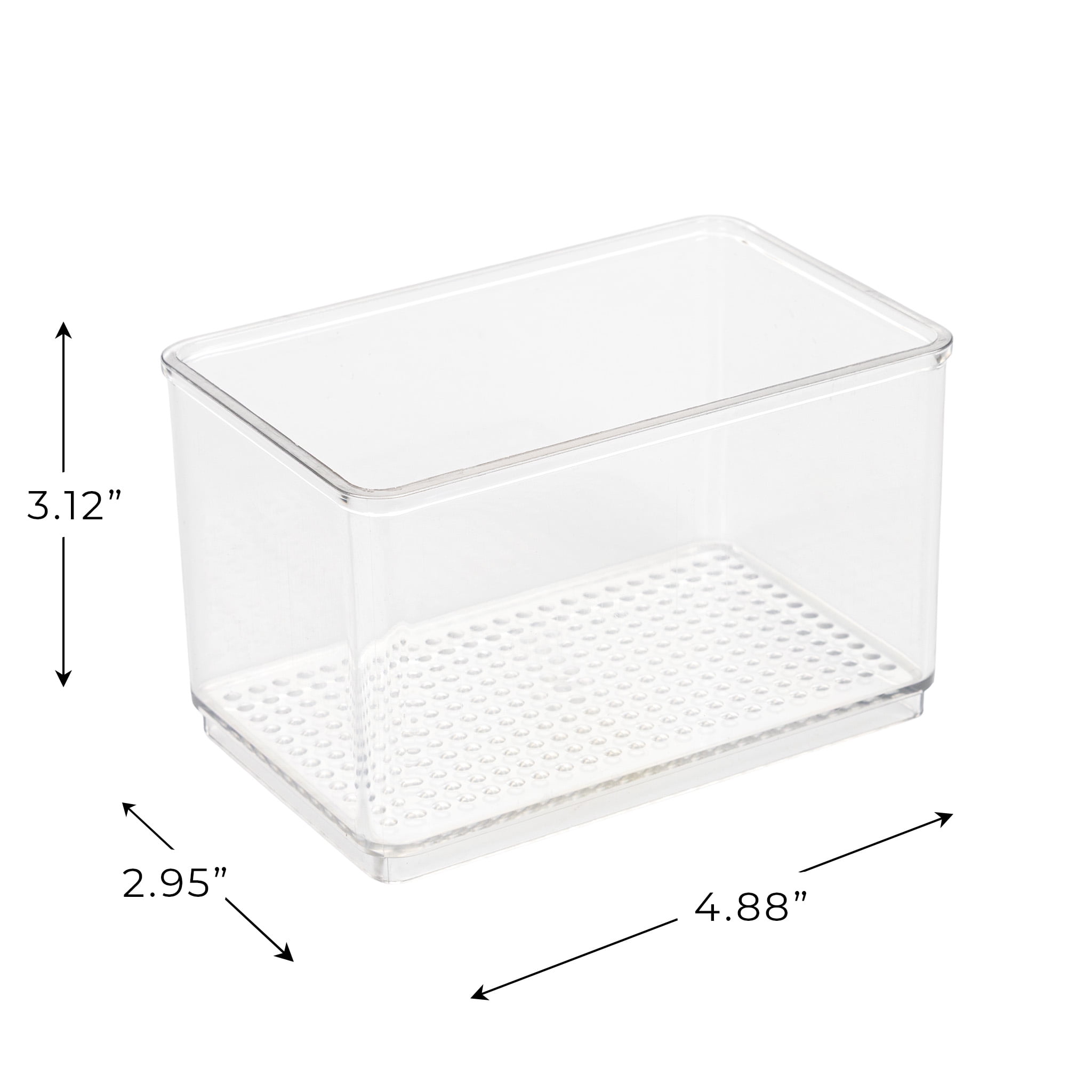 Mainstays Clear Plastic Organizer Bin for Bathroom