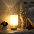 thumbnail image 2 of Small Lamp For Bedroom Decor,cord Plug Wood Lamp With Fabri, 2 of 6