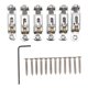 thumbnail image 2 of Sillín De Puente De Guitarra De 6 Uds., Sillín De Puente De Rodillo Ajustable De Metal Para Guitarras Eléctricas De 3, 4, 5, 6 Y 7 Cuerdas, Caja De Puros, Guitarras Banjos, 2 of 7