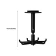 thumbnail image 2 of Baohd 7-Claws Hook Kitchen Hanger Rotatable Storage Rack Self-Adhesive Handbag Clothing Multi-use Home Bathroom Door Black, 2 of 6