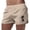 Khaki, variant on Mens Swim Trunks 5 Inch Graphic Beach Shorts with Pockets Swimwear Swimsuit Swimming Surfing
