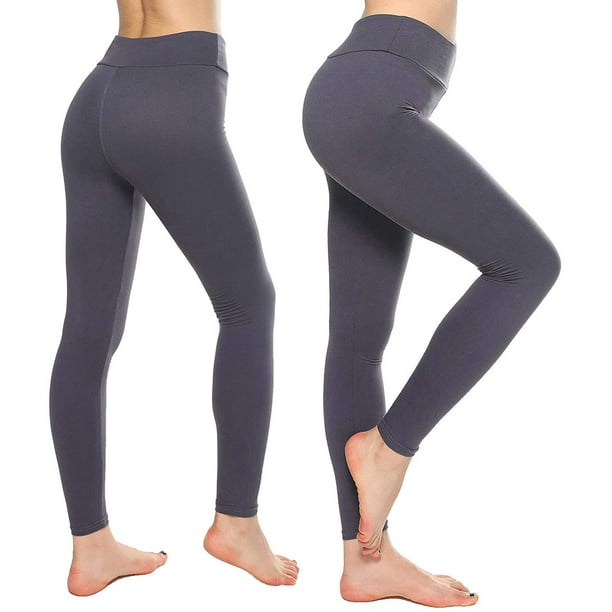 Buttery Soft Leggings for Women - High Waisted Leggings Pants with Pockets  - Reg & Plus Size 
