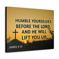 thumbnail image 4 of Scripture Walls Humble Yourselves Before The Lord James 4:10 Bible Verse Canvas Christian Wall Art Ready to Hang Unframed, 4 of 18