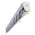 thumbnail image 6 of Awntech 20 Ft Destin Left Motorized Heavy Duty Patio Retractable Awning with Protective Hood (240in x 10.38in x 120in), Navy/Gray/White Multi, 6 of 8