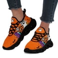 thumbnail image 5 of Coolcustomize Men's Spooky Glow-in-the-Dark-like Effect Low-Top Sneakers with Jack-O-Lantern/Charm, Orange Treat Shoes for Halloween, Lightweight Casual Trainers with Wiggly-Eye Ghosts & Bats Design, 5 of 12