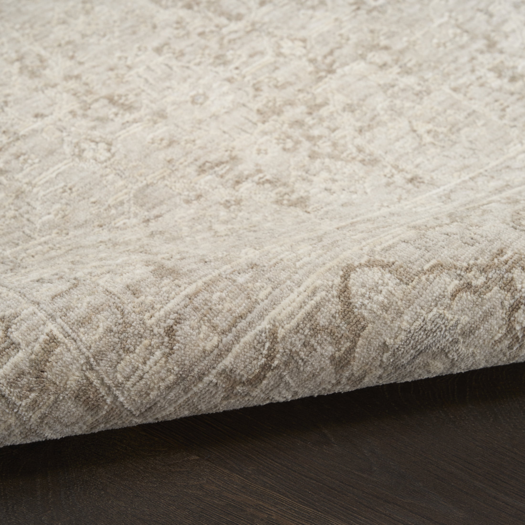 Nourison Outlines 7'10" x 9'10" Ivory Grey Vintage Indoor Rug