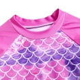 thumbnail image 4 of Girls 3-Piece Swimsuit Kids Bathing Suits Tankini Set Long Sleeve Rash Guard Swimwear for Girls 3-10Y, 4 of 5