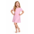 thumbnail image 2 of Rimyaw Girls Cotton Nightgowns 2 Pack Stripe Sleep Dresses Sleepwear Clothes Size 5-6, 2 of 6