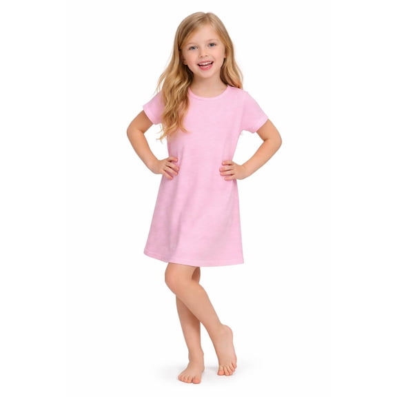 Rimyaw Girls Cotton Nightgowns Pink Stripe Sleep Dresses Sleepwear Clothes Size 9-10