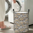 thumbnail image 4 of Goofa Zebra Printed Circular Hamper,Laundry Basket with Handles,Storage Baskets Foldable,Large Capacity Laundry Hamper-Medium, 4 of 8
