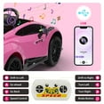 thumbnail image 3 of 24V Lamborghini Huracan Ride On Car, Battery Powered Electric Car with Parent Remote Control, USB Port, Bluetooth, Drifting, LED Lights, Music and 2 Speeds for Kids Ages 3-8, Pink, 3 of 9