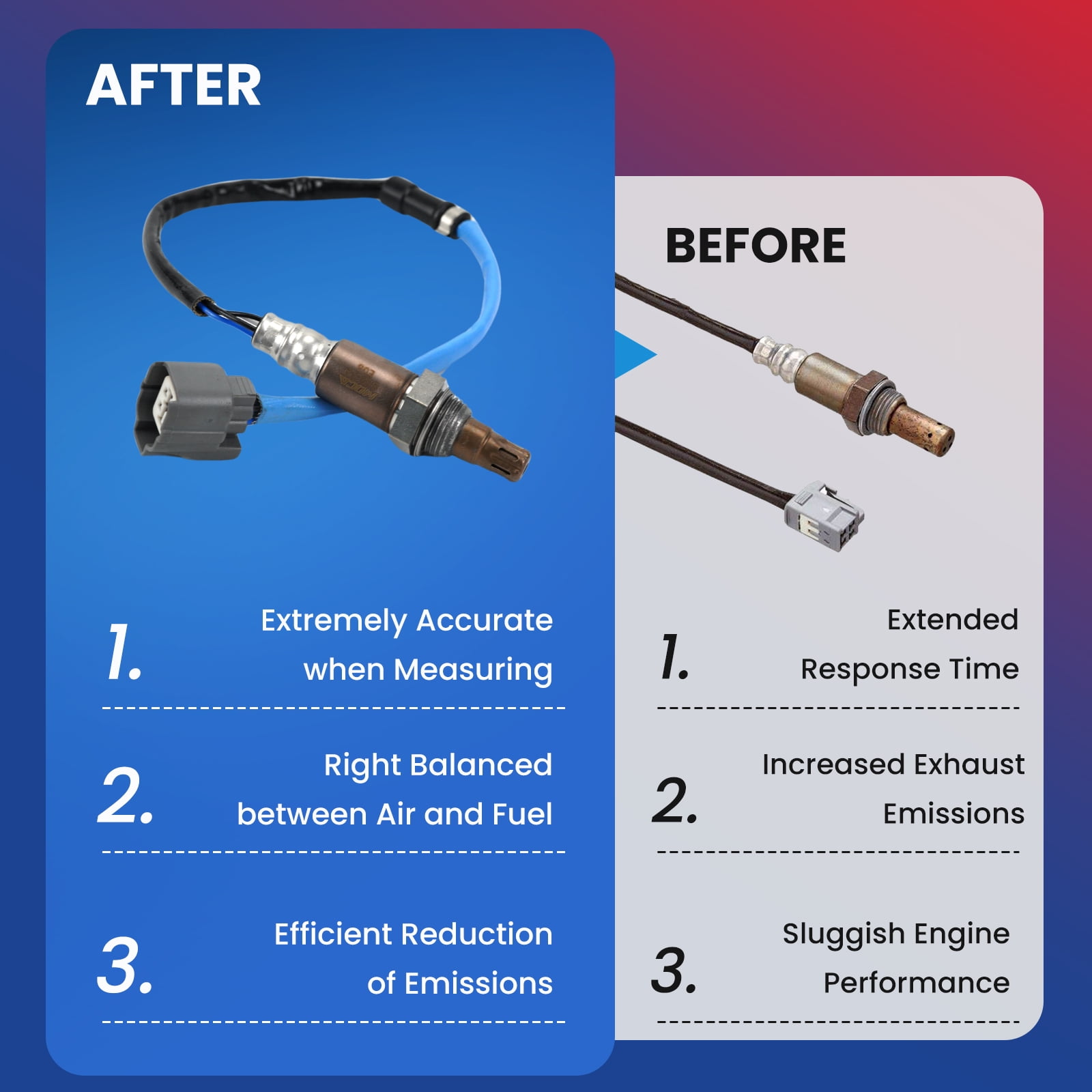 MOCA AUTOPARTS 234-9040 Upstream O2 Oxygen Sensor Fit for 2003-2007 Honda Accord 2.4L