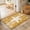 Yellow, variant on Teal Nautical Starfish Washable Small Entryway Area Rugs 2'x3', Coastal Modern Summer Marine Life Washable Throw Rug Non-Slip Sturdy Edge Binding Carpet for Front Door Floor Room Entry