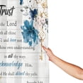 thumbnail image 4 of Christian Bible Verse Shower Curtain Rustic Farmhouse Flower Showers Curtains for Bathroom Christian Scriptures Trust in Lord Waterproof Polyester Fabric Bathroom Decor Curtain with Hooks 72x72 Inches, 4 of 6