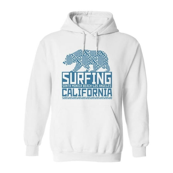 Surfing Santa Monica La Hoodie Men -Image by Shutterstock, Male Large