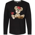 thumbnail image 3 of Inktastic Baseball Teddy Bear Long Sleeve T-Shirt, 3 of 5