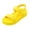 Yellow, variant on Beach Sandals for Women Open Toe Adjustable Straps Solid Platform Athletic Shoes Quick Drying Water Pool Casual Footwear Hot Pink Size 8.5