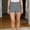 D_ Gray, variant on Olyvenn Women's Summer Casual Marled Knit Biker Shorts High Waist White Trim Workout Gray S
