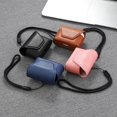 thumbnail image 3 of Estuche protector de cuero para auriculares portátiles de 2 piezas, estuche protector para auriculares Airpods Pro3, estuche negro, 3 of 3