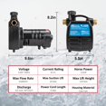thumbnail image 3 of Bomba de transferencia de agua KITLUCK 1/2 HP 1500 GPH 120 V de hierro fundido, 3 of 7