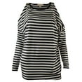 thumbnail image 3 of Women's Cold-Shoulder Striped Top-NW-M, 3 of 3