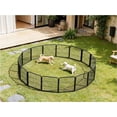 thumbnail image 5 of SunsGrove Dog Playpen with Wider Door, Heavy Duty Anti-Rust Pet Pen for Indoor, Courtyard, RV Camping for Medium Dogs,32'' 8 Panels,Black, 5 of 10