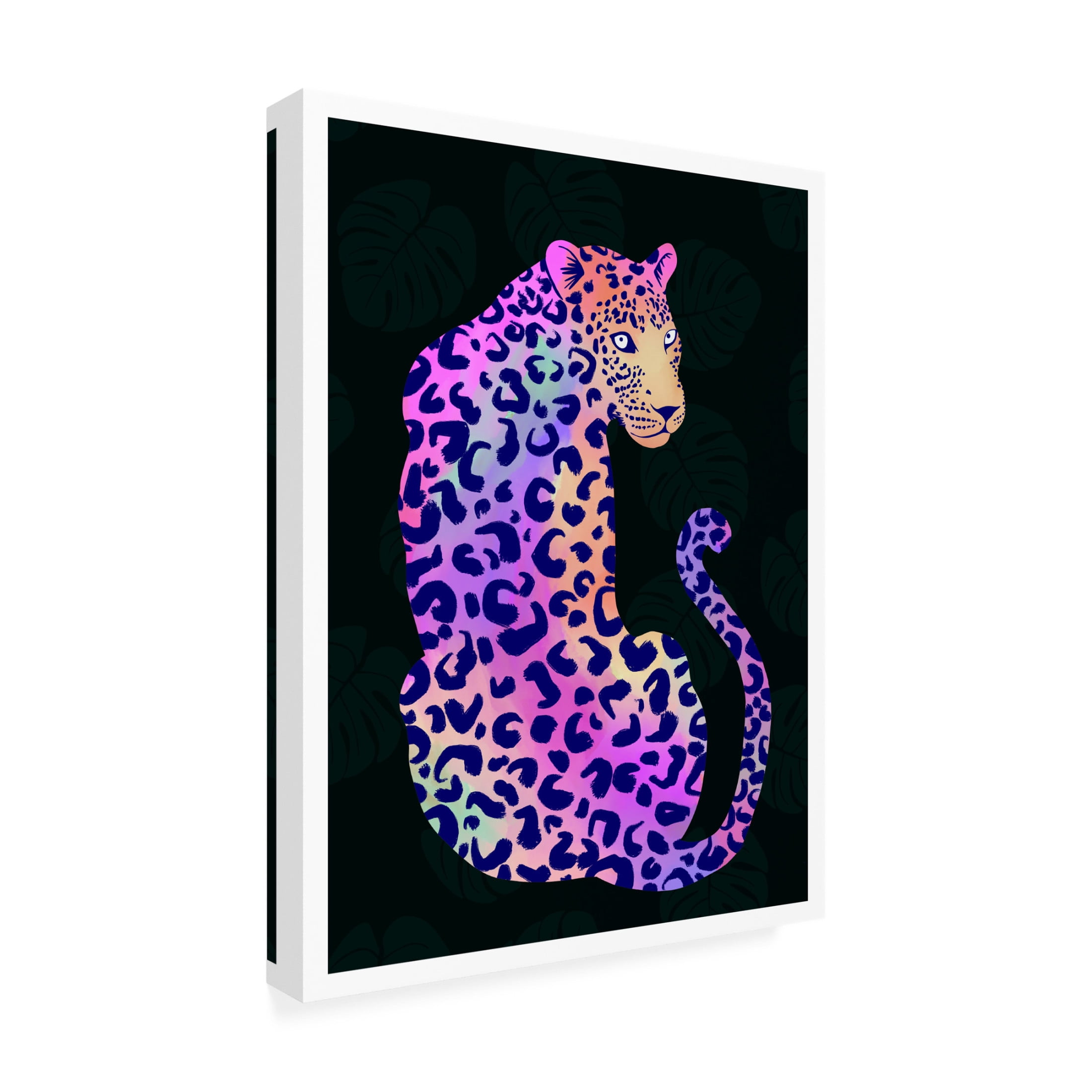 Canvas Wall Art - Bykammille 'Iridescent Leopard' Wall Art for Living Room, Bedroom, or Office Décor by Trademark Fine Art - 18 x 24 Inches