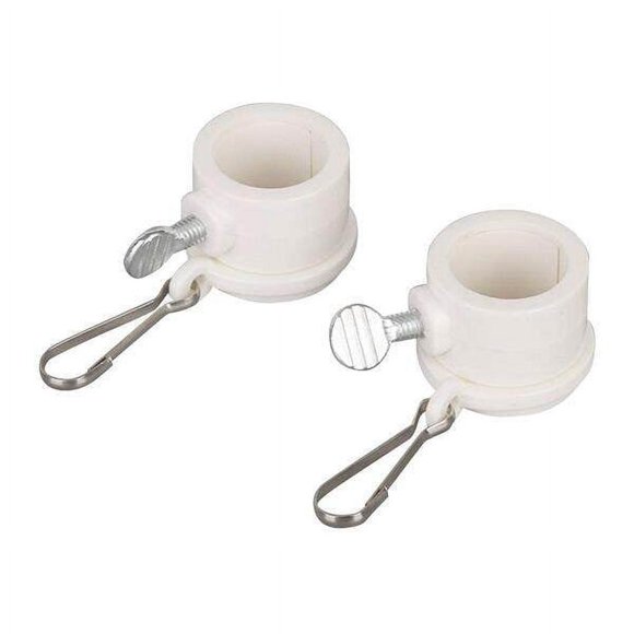 Maoww 2pcs Rotate Flag Pole Mounting Rings Grommet Clip Plastic 1.26inch