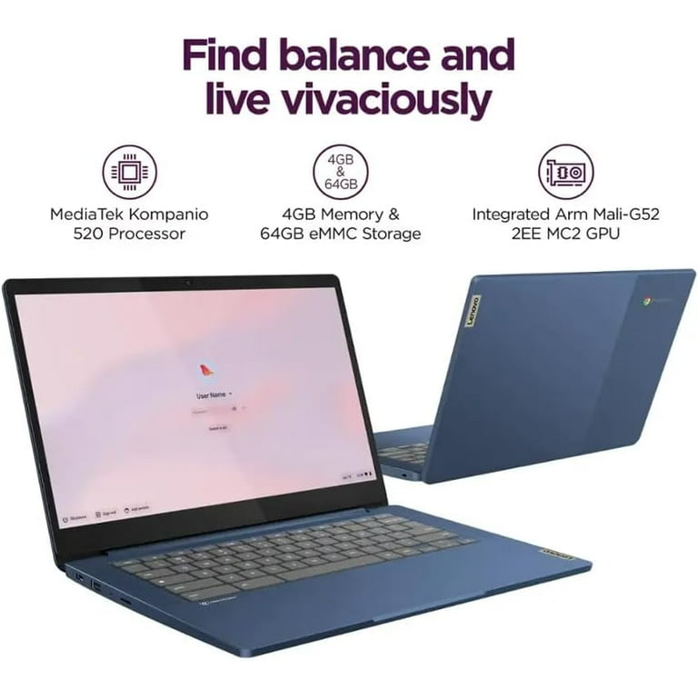 Lenovo Chromebook Ideapad (メモリ4GB、128GB) Amazon.com: Lenovo IdeaPad Slim 3 Chromebook, 14″ FHD IPS
