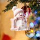 thumbnail image 3 of Snowman Letter Christmas Tree Holiday Decoration Pendant, Festive Ornament for Xmas Decor, Home Holiday Party Gift, Merry Snowman Hanging Decor, 3 of 6