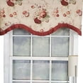 thumbnail image 2 of RLF Home Norfolk Ruffled Cornice 100% Cotton with Fully Lined 3" Rod Pocket Valnance for Windows 50" x 17" Natural, 2 of 2