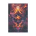 thumbnail image 2 of Hanmun Garden Flag Colorful Cosmic Space Banner Double Sided Outdoor Lawn Home Decoration 12x18, 2 of 7