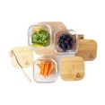 thumbnail image 6 of YogiK 4-Count Glass Food Storage Jars with Eco-Friendly Bamboo Lids, 6 of 6