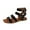 Black, variant on Utoimkio Platform Sandals for Women Summer Women's Open Toe Slippers Straight Line Buckle Flat Bottomed Hollow Out Sandals