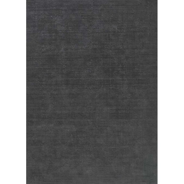 Ahgly Company Machine Washable Indoor Rectangle Industrial Modern Gray Area Rugs, 3' x 5'