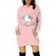 thumbnail image 3 of Sudadera con capucha de dibujos animados Kawaii HELLO KITTY para mujer, sudadera con estampado gráfico Y2K de estilo Harajuku, sudadera con capucha de los años 90 para mujer, 3 of 5