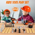 thumbnail image 5 of Flooyes Tool Set for Kids, Pretend Play Construction Kits for Boys Toddlers, 5 of 7