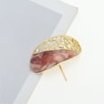 thumbnail image 5 of Unique Bargains 1 Pc Ponytail Buckle Hair Clip Hollow Hair Ponytail Cuff for Women Gold Tone Brown, 5 of 5