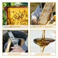 thumbnail image 3 of 2-Frame Manual Honey Extractor Honey Extractor Separator Honey Drum Honeycomb SS, 3 of 8