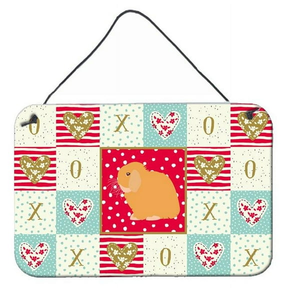 Carolines Treasures CK5395DS812 8 x 12 in. Holland Lop Rabbit Love Wall or Door Hanging Prints