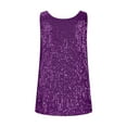 thumbnail image 6 of LADIGASU able Women's Spring And Summer Casual Sequin Round Neck Sleeveless, 6 of 6