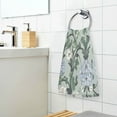 thumbnail image 3 of Yayeee 100% Cotton Hand Towels for Bathroom 16" x 28" Soft Absorbent Kitchen Towel, Blue Blossom, 3 of 7