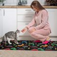 thumbnail image 3 of Game Controller Black Pattern Anti Fatigue Kitchen Rugs Set Of 2, Non Slip Washable Decorative Floor Mats for Kitchen Sink Laundry, 17"x30" and 17"x47", 3 of 5