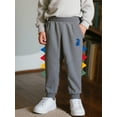 thumbnail image 2 of HILEELANG Toddler Boy Girl Pants 2-Pack Set Fleece Jogger Sweatpants Dinosaur Active Sport Trousers 2Y, 2 of 6