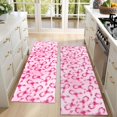 thumbnail image 4 of Kitchen Rugs Sets Of 2,Pink Breast Cancer Anti Fatigue Kitchen Mat Rugs Non Slip Washable,Decorative Kitchen Floor Mats for Kitchen,Sink,Laundry,17"X47", 4 of 5
